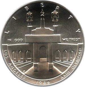 image for: 1984-P Olympic $1 PCGS MS69 - No Reserve!