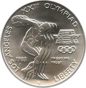 image for: 1983-D Olympic $1 PCGS MS69 - No Reserve!