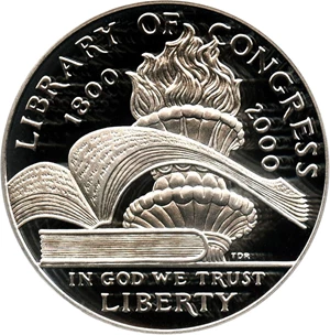 image for: 2000-P Library of Congress $1 PCGS Proof 69 DCAM - No Reserve!