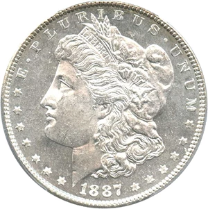 image for: 1887 $1 PCGS MS64 DMPL