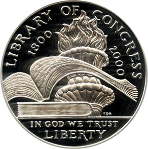 image for: 2000-P Library of Congress $1 PCGS Proof 69 DCAM - No Reserve!