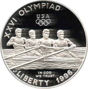 image for: 1996-P Olympic Rowing $1 PCGS Proof 69 DCAM - No Reserve!