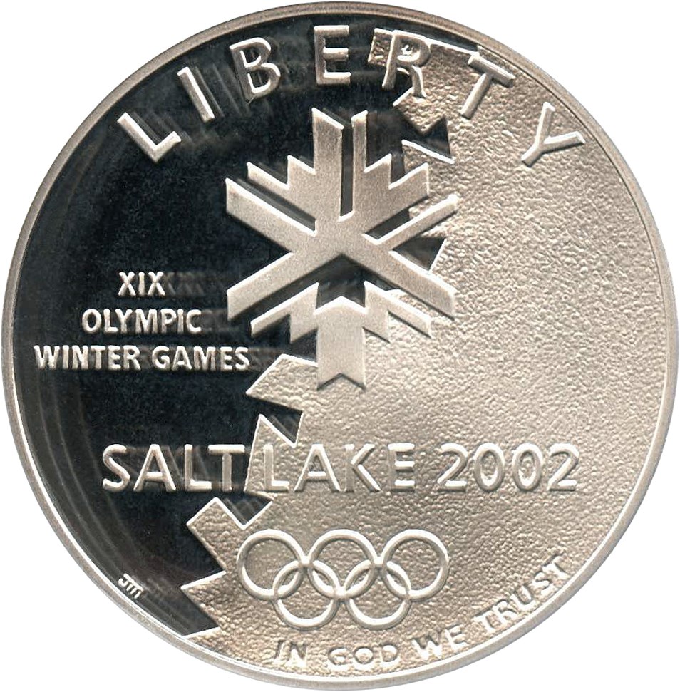 image for: 2002-P Salt Lake City Olympics $1 PCGS Proof 69 DCAM - No Reserve!