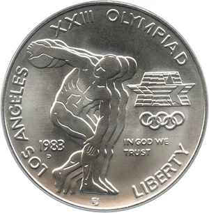 image for: 1983-D Olympic $1 PCGS MS69 - No Reserve!