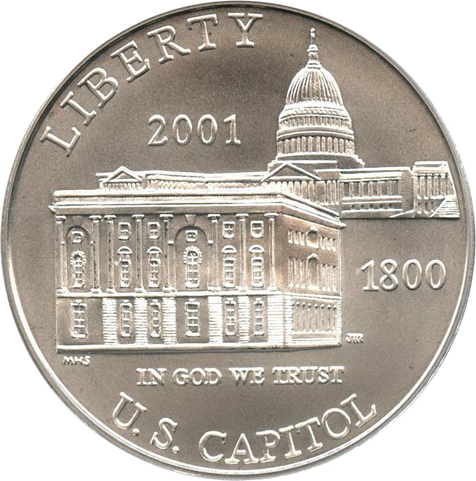 image for: 2001-P Capitol Visitors Center $1 PCGS MS69 - No Reserve!