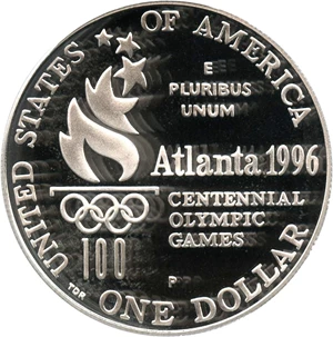 image for: 1996-P Olympic Rowing $1 PCGS Proof 69 DCAM - No Reserve!