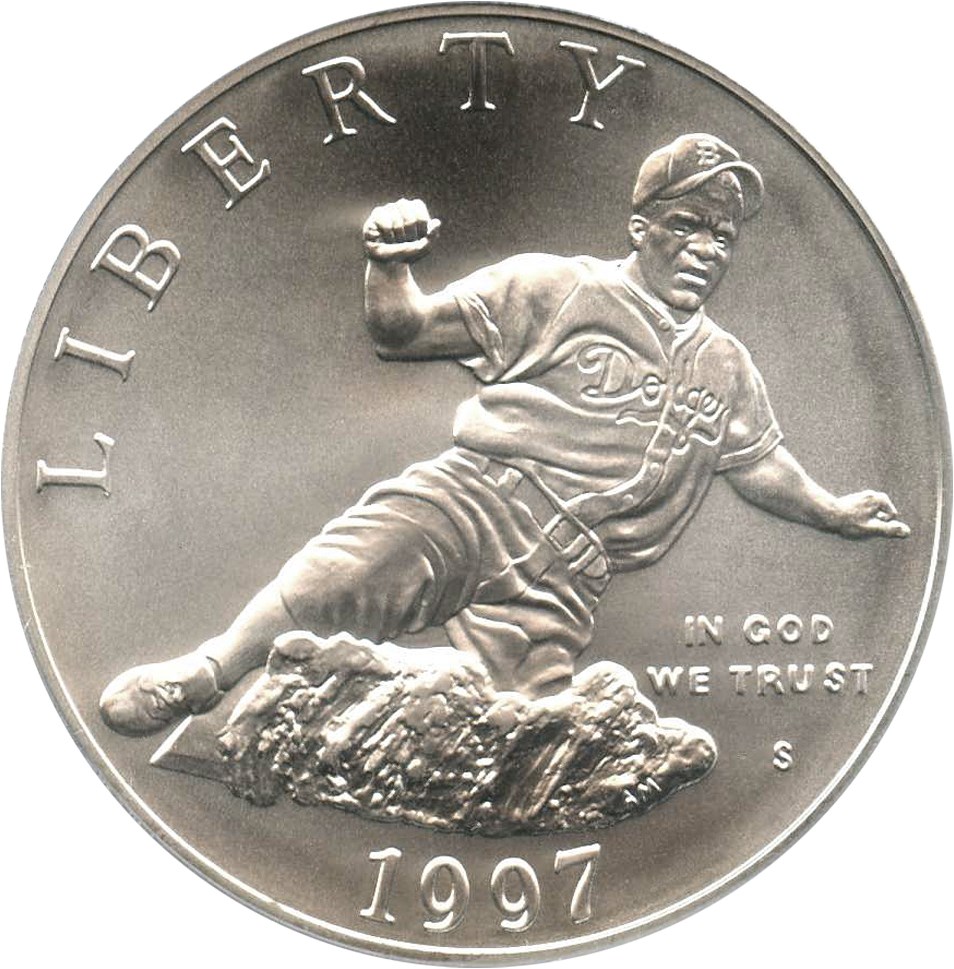 image for: 1997-S Jackie Robinson $1 PCGS MS69 - No Reserve!