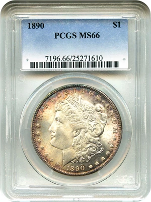 image for: 1890 $1 PCGS MS66 - DLRC Discounts!