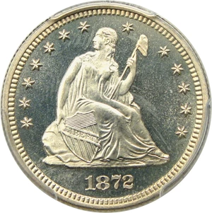 image for: 1872 25c PCGS Proof 66 CAM