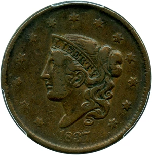 image for: 1837 1c PCGS VF30 (Medium Letters)