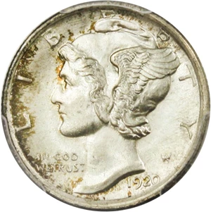 image for: 1920-S 10c PCGS MS65 FB