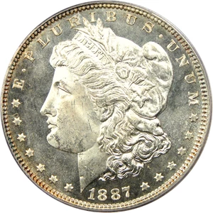 image for: 1887 $1 PCGS MS65 DMPL (OGH)