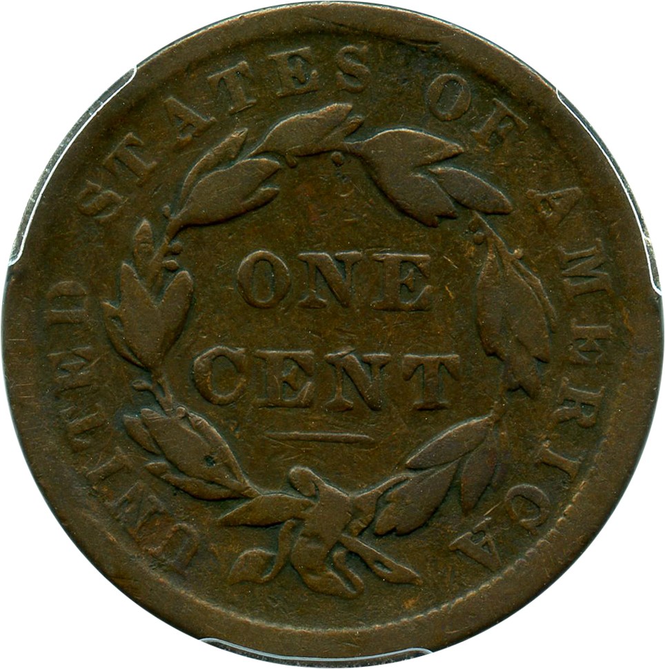 image for: 1839/6 1c PCGS/CAC VG-8