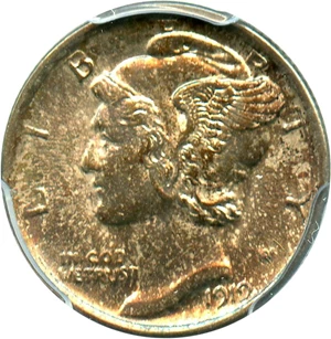 image for: 1919 10c PCGS MS64 - No Reserve!
