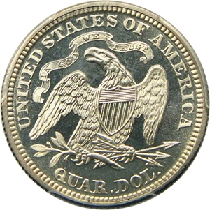 image for: 1872 25c PCGS Proof 66 CAM