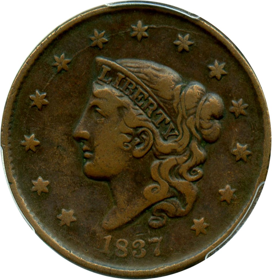 image for: 1837 1c PCGS VF25 (Small Letters)