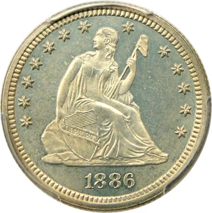image for: 1886 25c PCGS Proof 65 CAM