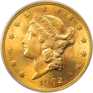 image for: 1902-S $20 PCGS MS63