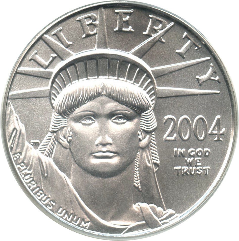 image for: 2004 Platinum Eagle $50 PCGS MS69 - No Reserve!