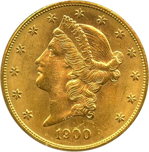 image for: 1900-S $20 PCGS MS63