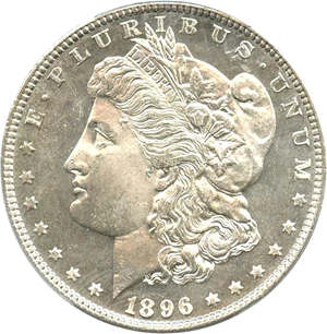 image for: 1896 $1 PCGS MS65 DMPL
