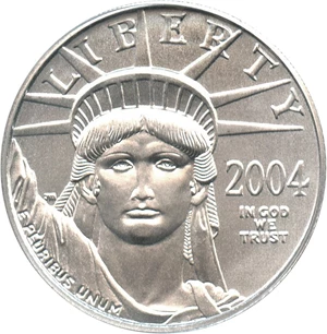 image for: 2004 Platinum Eagle $25 PCGS MS69 - No Reserve!
