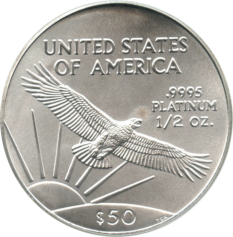 image for: 2004 Platinum Eagle $50 PCGS MS69 - No Reserve!