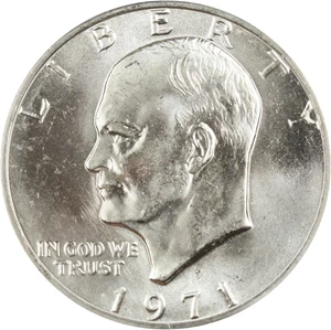 image for: 1971-S $1 PCGS MS67 (Silver)