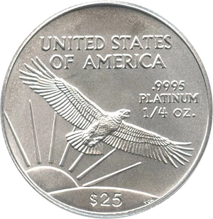 image for: 2004 Platinum Eagle $25 PCGS MS69 - No Reserve!