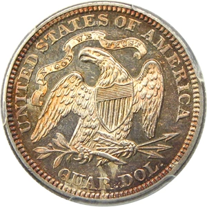 image for: 1871 25c PCGS MS61