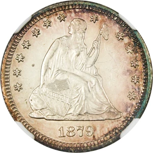 image for: 1879 25c NGC MS62