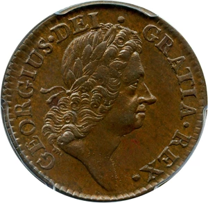 image for: 1723 Hibernia 1/2 P PCGS MS63 BN