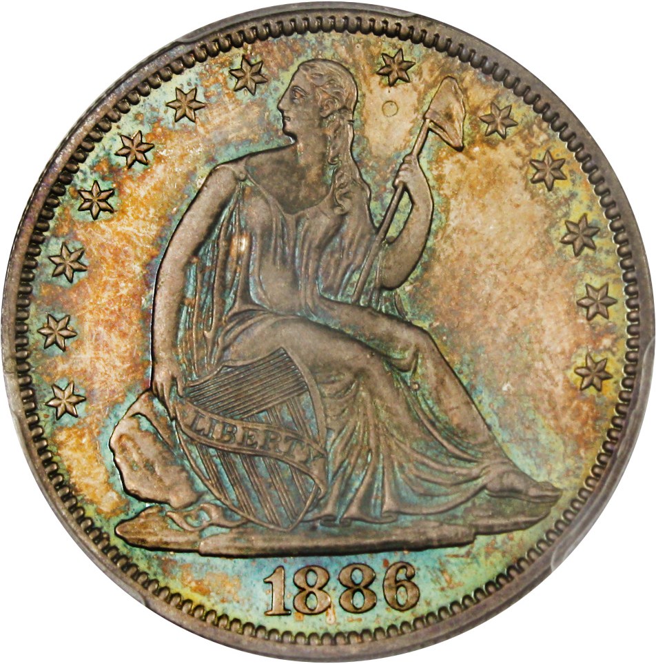 image for: 1886 50c PCGS/CAC Proof 65 - No Reserve!