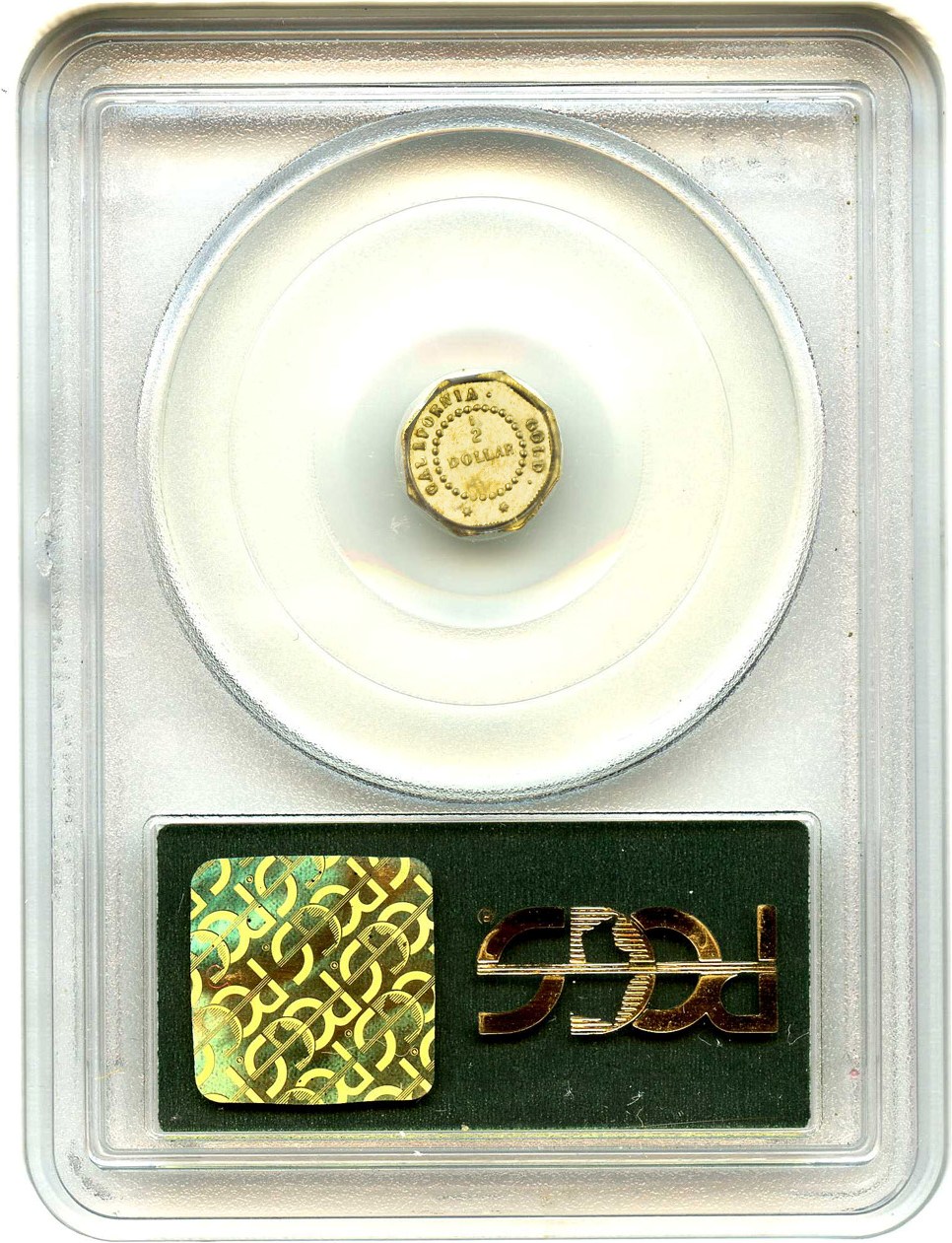 image for: California Fractional Gold: 1854 50c PCGS MS63 (BG-305)