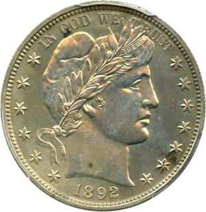image for: 1892 50c PCGS Proof 62