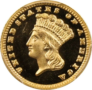 image for: 1881 G$1 PCGS/CAC Proof 64 DCAM
