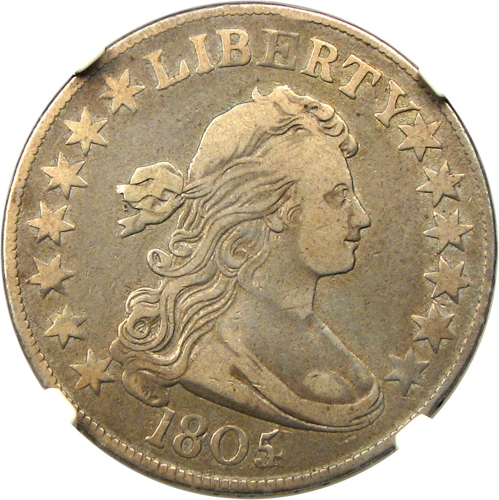 image for: 1805/4 50c NGC VF30