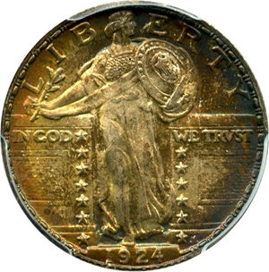 image for: 1924 25c PCGS MS65 FH - No Reserve!