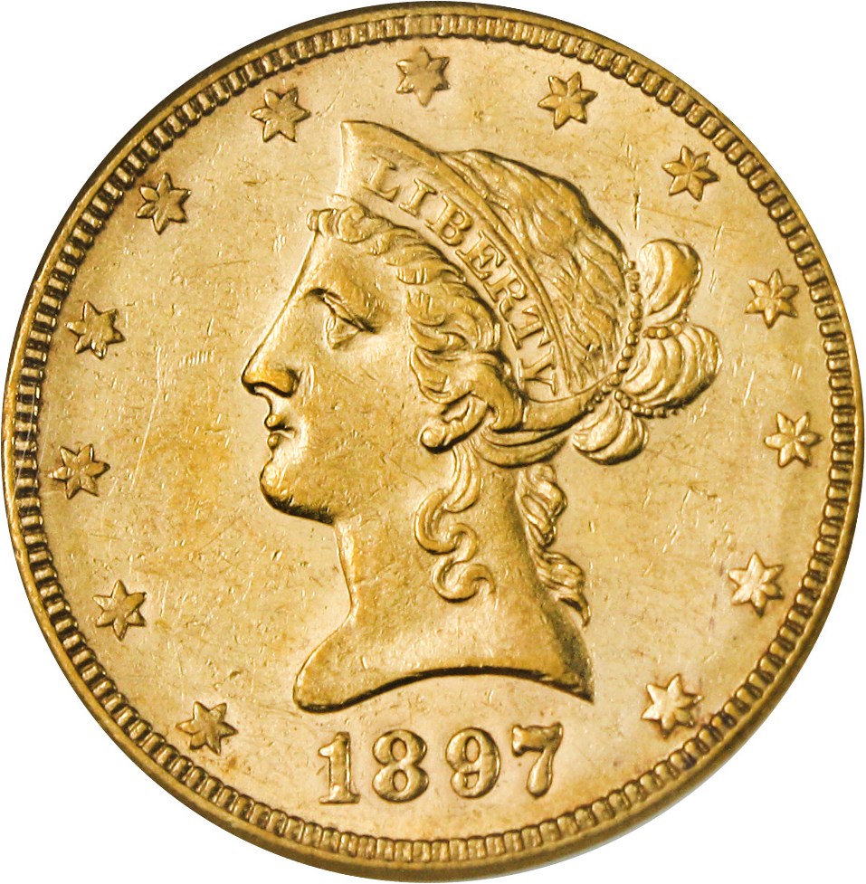 image for: 1897-O $10 NGC AU53