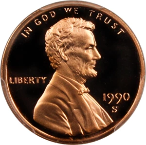 image for: 1990-S 1c PCGS Proof 70 RD DCAM - No Reserve!