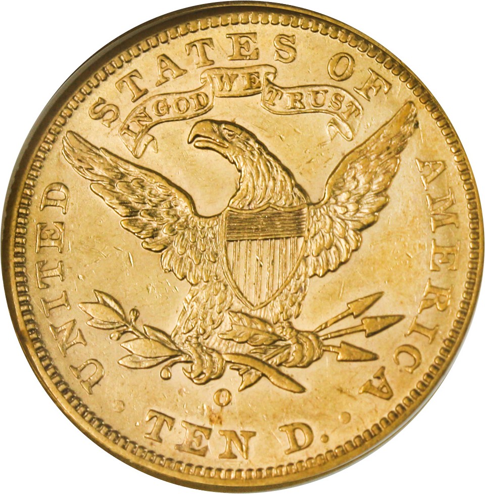 image for: 1897-O $10 NGC AU53