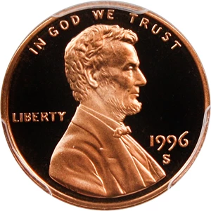 image for: 1996-S 1c PCGS Proof 70 RD DCAM - No Reserve!