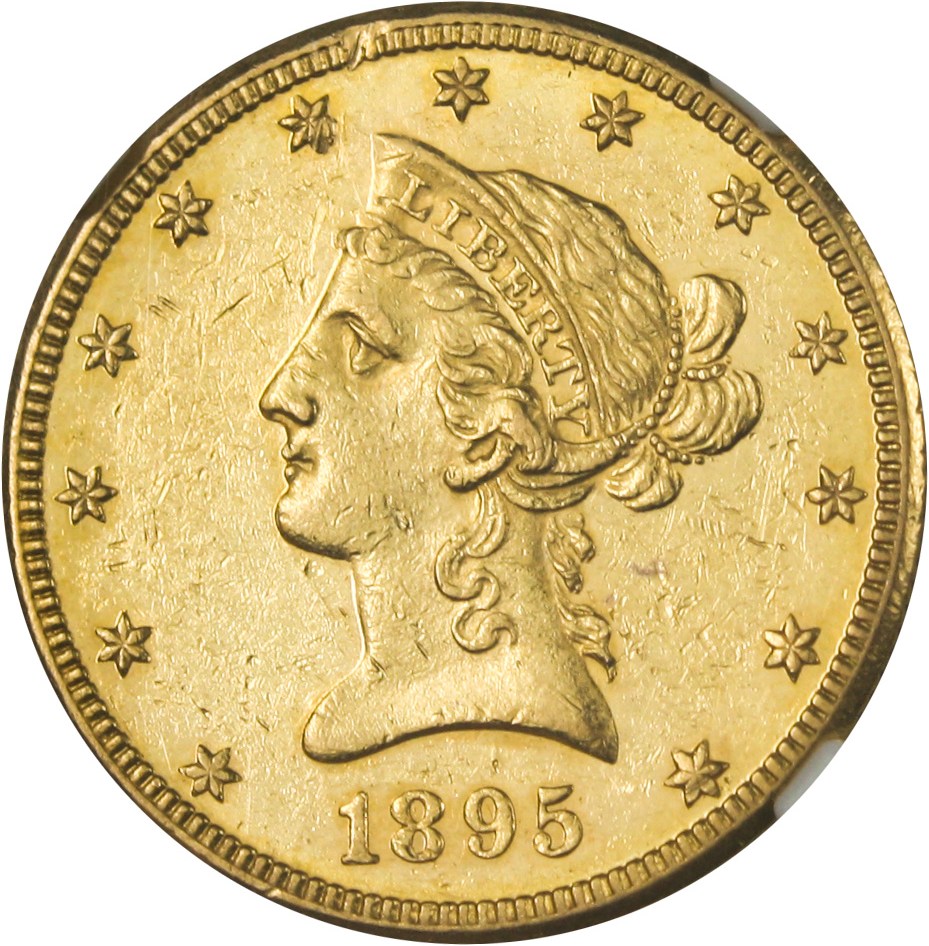 image for: 1895-O $10 NGC AU55
