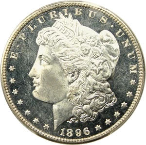 image for: 1896 $1 PCGS MS66 DMPL