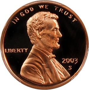 image for: 2003-S 1c PCGS Proof 70 RD DCAM - No Reserve!