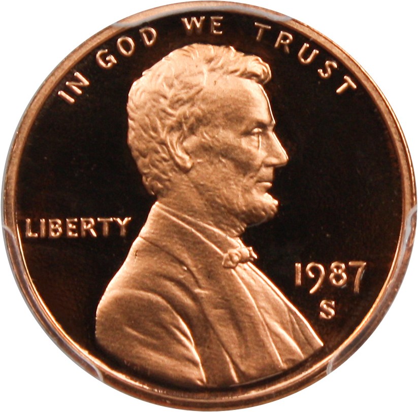 image for: 1987-S 1c PCGS Proof 70 RD DCAM - No Reserve!