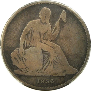 image for: 1836 Gobrecht $1 PCGS/CAC Proof Good-4 (Name on Base, Original, Coin Alignment)