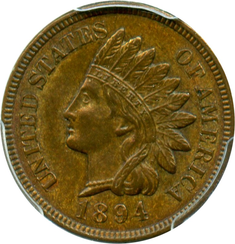image for: 1894 1c PCGS MS64 BN