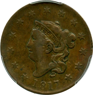 image for: 1817 1c PCGS VF25 (13 Stars)