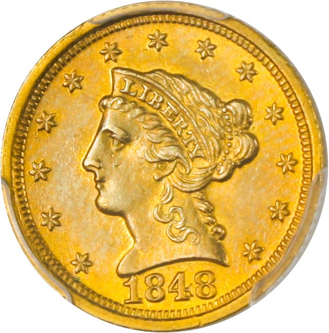 1848-D $2 1/2 MS